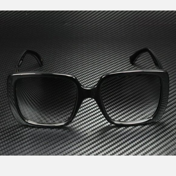 Gucci Black Square Women's Sunglasses 56mm - Picture 2 of 5